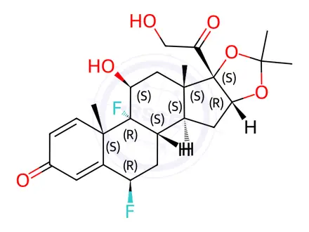 Chemical structure of Fluocinolone Acetonide EP Impurity J
