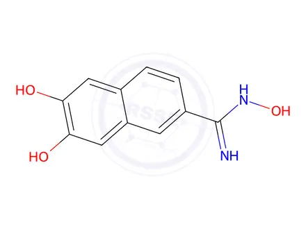 Chemical structure of N,6,7-Trihydroxy-2-naphthimidamide