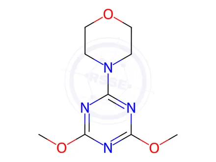 Chemical structure of 4-(4,6-Dimethoxy-1,3,5-Triazin-2-yl)Morpholine