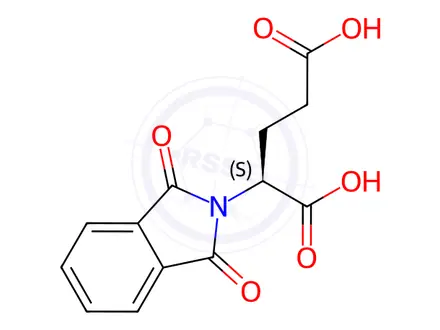 Chemical structure of N-phthaloyl-L-glutamicacid