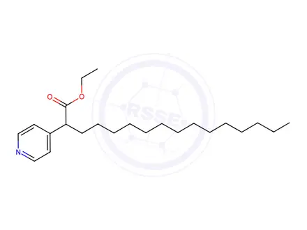 Chemical structure of Ethyl 2-(pyridin-4-yl)hexadecanoate