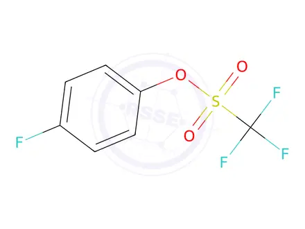 Chemical structure of 4-Fluorophenyl trifluoromethanesulphonate