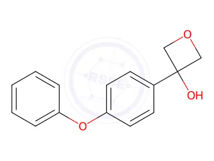 Chemical structure of 3-(4-phenoxyphenyl)oxetan-3-ol