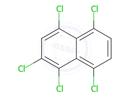 Chemical structure of Naphthalene, 1,2,4,5,8-pentachloro-