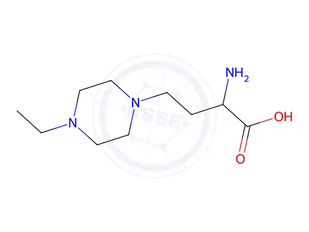 Chemical structure of 2-Amino-4-(4-ethylpiperazin-1-yl)butanoic acid