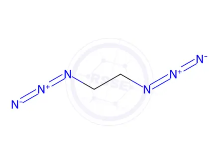 Chemical structure of 1,2-Diazidoethane (Explosive)