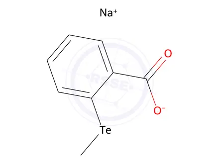 Chemical structure of 2-(Methyltelluro)benzoic acid sodium salt