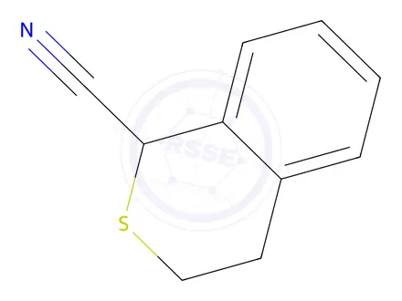 Chemical structure of 3,4-dihydro-1H-2-benzothiopyran-1-carbonitrile