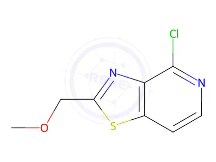 Chemical structure of 4-Chloro-2-(methoxymethyl)thiazolo[4,5-c]pyridine
