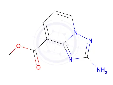 Chemical structure of Methyl 2-amino-[1,2,4]triazolo[1,5-a]pyridine-8-carboxylate