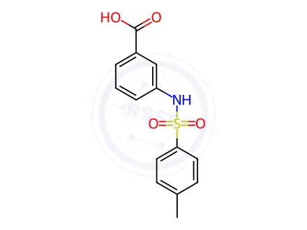 Chemical structure of 3-(Toluene-4-sulfonylamino)-benzoic acid