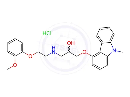 Chemical structure of N-Methyl Carvedilol Hydrochloride