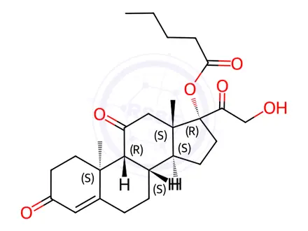 Chemical structure of Cortisone 17-Valerate