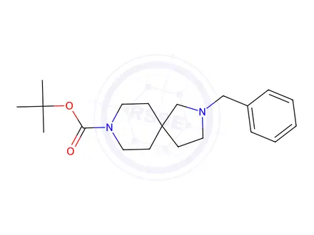 Chemical structure of tert-Butyl 2-benzyl-2,8-diazaspiro[4.5]decane-8-carboxylate