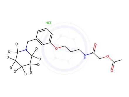 Chemical structure of Roxatidine-d10 Acetate Hydrochloride