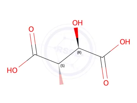 Chemical structure of DL-Tartaric acid