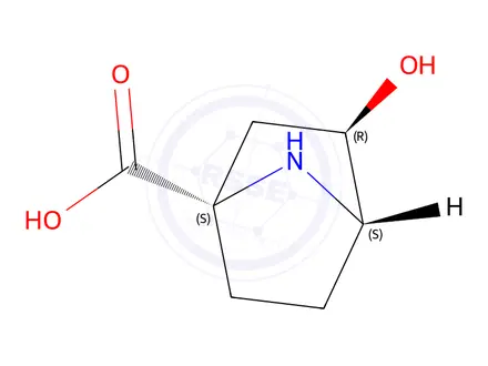 Chemical structure of (1S,3R,4S)-3-hydroxy-7-azabicyclo[2.2.1]Heptane-1-carboxylic acid