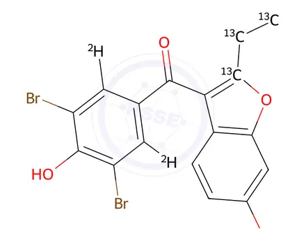 Chemical structure of Benzbromarone Impurity 7