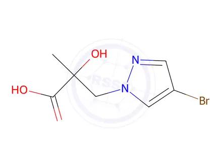 Chemical structure of 3-(4-Bromo-1h-pyrazol-1-yl)-2-hydroxy-2-methylpropanoic acid