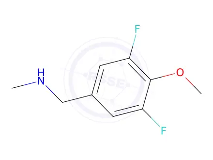 Chemical structure of [(3,5-difluoro-4-methoxyphenyl)methyl](methyl)amine