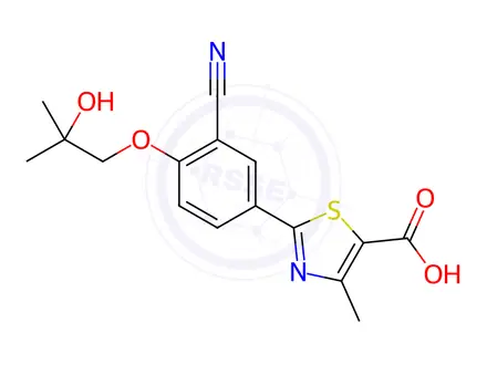 Chemical structure of Febuxostat Metabolite 67M-2