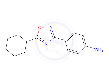 Chemical structure of 4-(5-Cyclohexyl-1,2,4-oxadiazol-3-yl)aniline