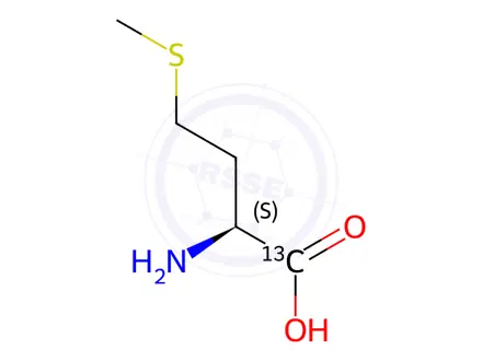 Chemical structure of L-Methionine-1-13C