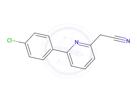 Chemical structure of 2-[6-(4-Chlorophenyl)pyridin-2-Yl]acetonitrile