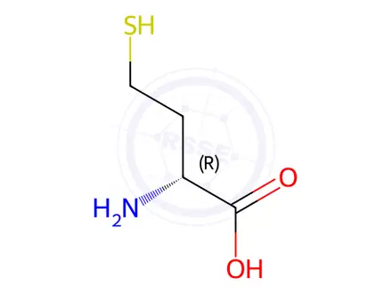 Chemical structure of D-homocysteine
