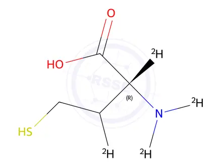 Chemical structure of D-Homocysteine-d4
