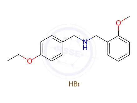 Chemical structure of N-(4-ethoxybenzyl)-1-(2-methoxyphenyl)methanamine hydrobromide