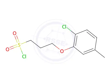 Chemical structure of 3-(2-Chloro-5-methylphenoxy)propane-1-sulfonyl chloride