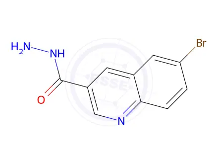 Chemical structure of 6-Bromoquinoline-3-carbohydrazide