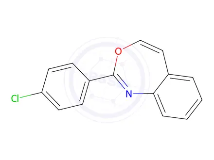 Chemical structure of 2-(p-Chlorophenyl)-3,1-benzoxazepine