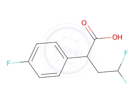 Chemical structure of 4,4-Difluoro-2-(4-fluorophenyl)butanoic acid