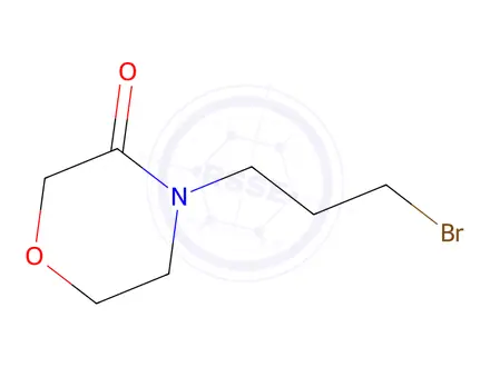 Chemical structure of 4-(3-BROMOPROPYL)MORPHOLIN-3-ONE