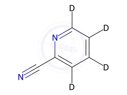 Chemical structure of 2-Cyanopyridine-d4