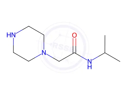 Chemical structure of N-Isopropyl-2-piperazin-1-ylacetamide
