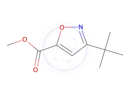Chemical structure of Methyl 3-tert-Butylisoxazole-5-carboxylate