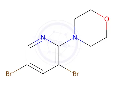 Chemical structure of 4-(3,5-dibromopyridin-2-yl)morpholine