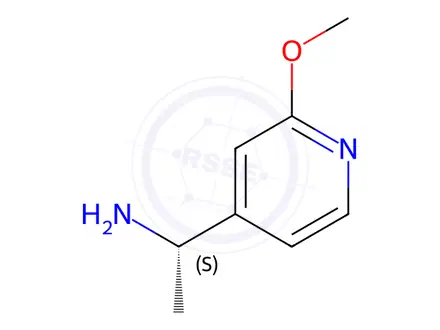 Chemical structure of (S)-1-(2-Methoxypyridin-4-yl)ethanaMine