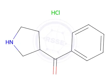 Chemical structure of Phenyl-3-pyrrolidinyl-Methanone HCl