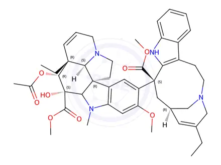 Chemical structure of Vinorelbine Impurity J (EP) Disulfate