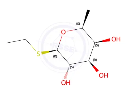 Chemical structure of (2R,3S,4R,5S,6S)-2-(ethylthio)-6-methyltetrahydro-2H-pyran-3,4,5-triol