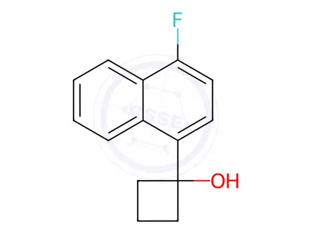 Chemical structure of 1-(4-fluoronaphthalen-1-yl)cyclobutanol