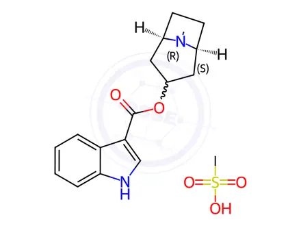 Chemical structure of Tropisetron Mesylate