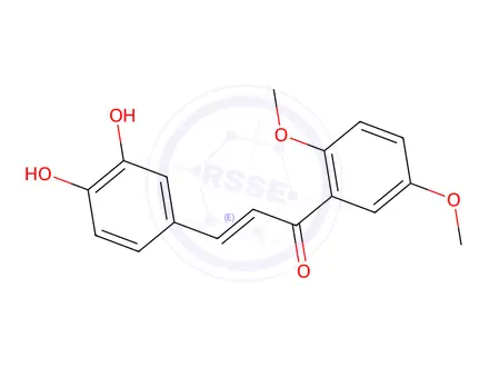 Chemical structure of 2',5'-dimethoxy-3,4-dihydroxychalcone