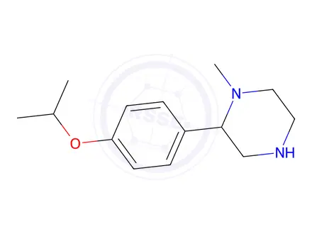 Chemical structure of 2-(4-Isopropoxyphenyl)-1-methylpiperazine