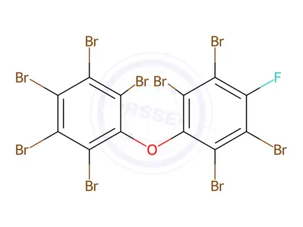 Chemical structure of 4'-Fluoro-2,2',3,3',4,5,5',6,6'-nonabromodiphenyl ether