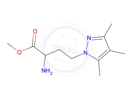 Chemical structure of Methyl 2-amino-4-(3,4,5-trimethyl-1h-pyrazol-1-yl)butanoate